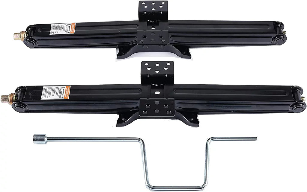 Bastion Distribution Two New 24" Scissor Jacks | 5000lb Capacity | 4-24” Adjustable Height | Great For Stabilizing Trailers, Campers & More | BJ-5000MSJ24