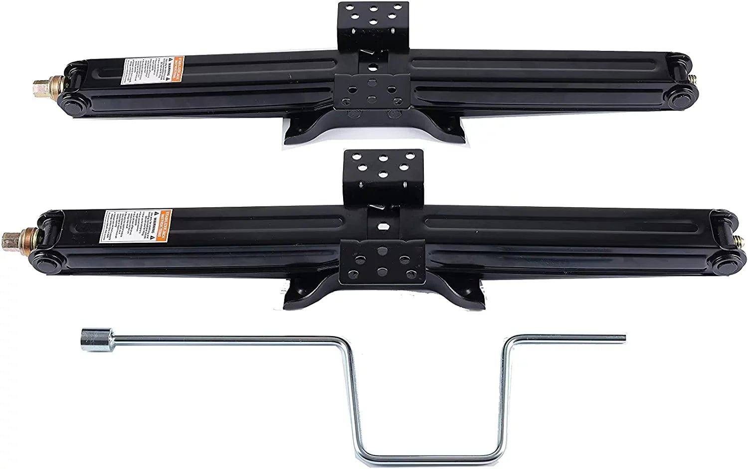 Bastion Distribution Two New 24" Scissor Jacks | 5000lb Capacity | 4-24” Adjustable Height | Great For Stabilizing Trailers, Campers & More | BJ-5000MSJ24