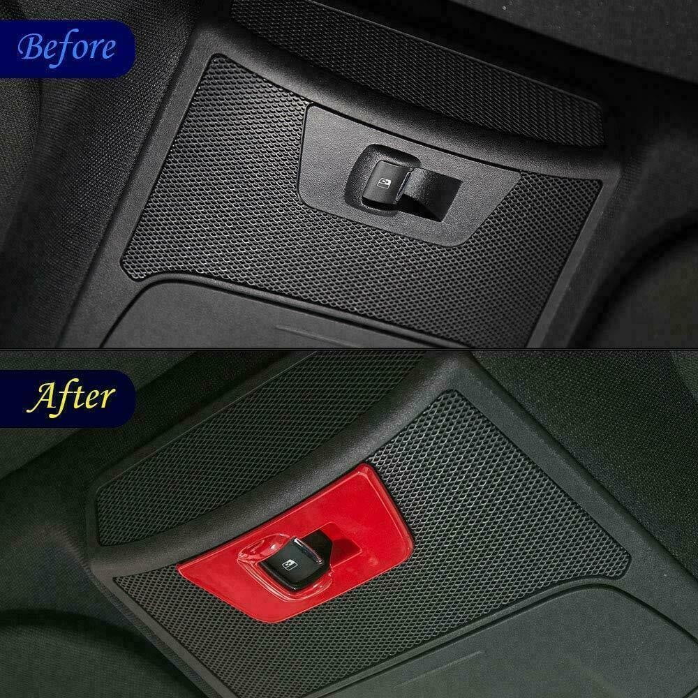 Teledu F150 Red 28pcs Full Interior Set Center Console Cover Trim Kit