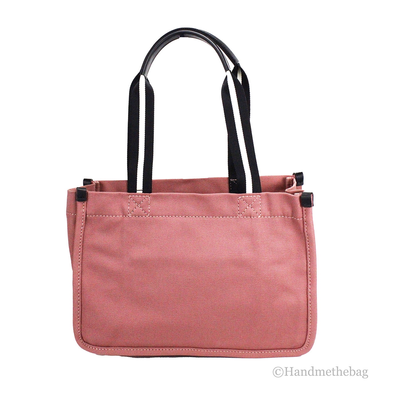 Marc Jacobs Medium Dusty Rose Canvas Fabric Shoulder Convertible Tote Purse Bag