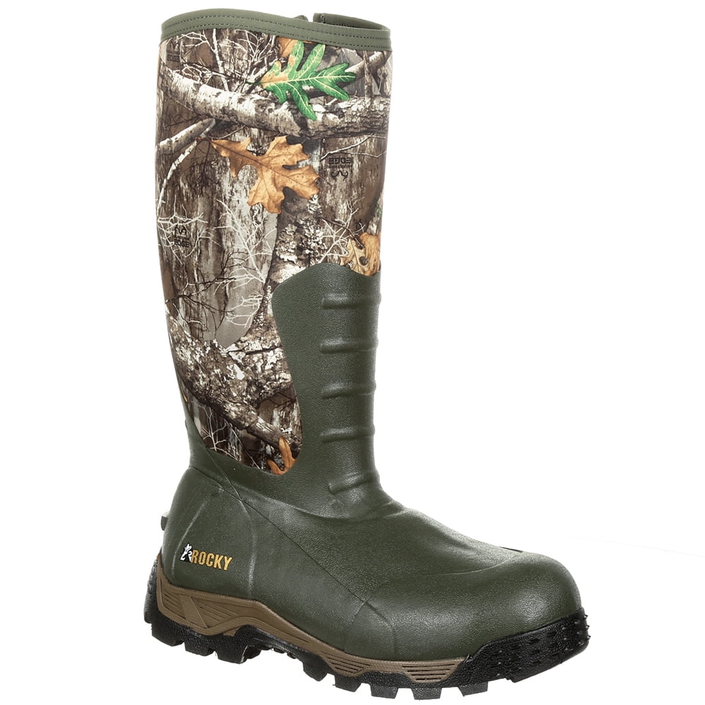 Rocky Mens Sport Pro 16 Inch Rubber Insulated Liquid Outdoor Casual Boots Mid Calf