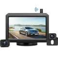 K7 Pro HD Wireless Backup Camera Kit with Dual Camera, 5″ TFT-LCD HD Monitor and Fluid Rear View Camera for Car, SUV, Van, Mini RV, Pickup