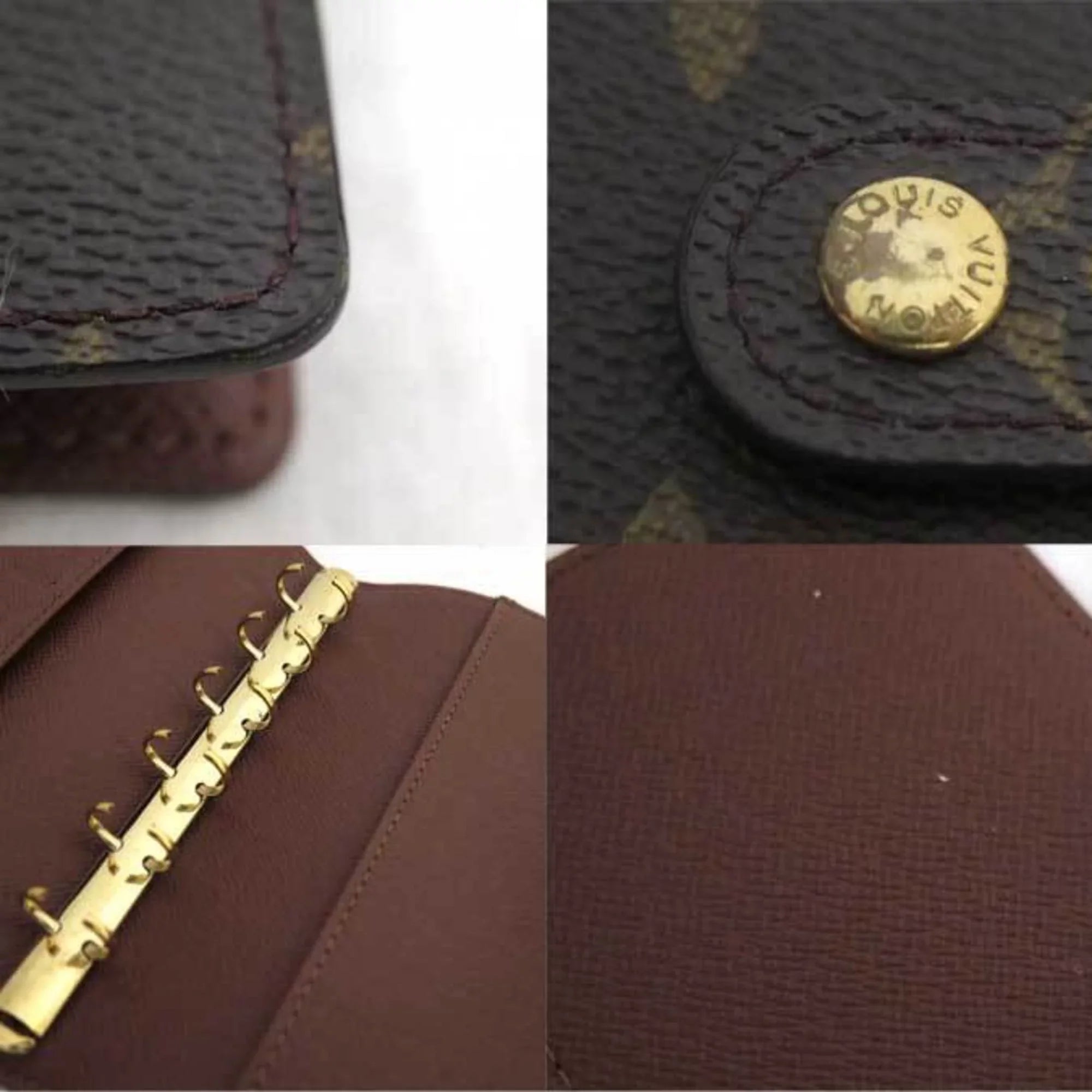 Pre-Owned Louis Vuitton LOUIS VUITTON Notebook Cover Monogram Agenda PM Canvas Brown Unisex R20005 (Good)