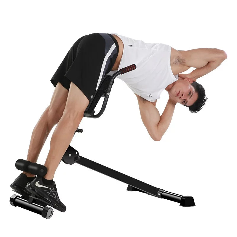 X Factor Adjustable Ab Back Core Strength Exercise Fitness Hyper Extension Roman Chair Exercise Bench Abdominal Strength Training Workout Home Gym
