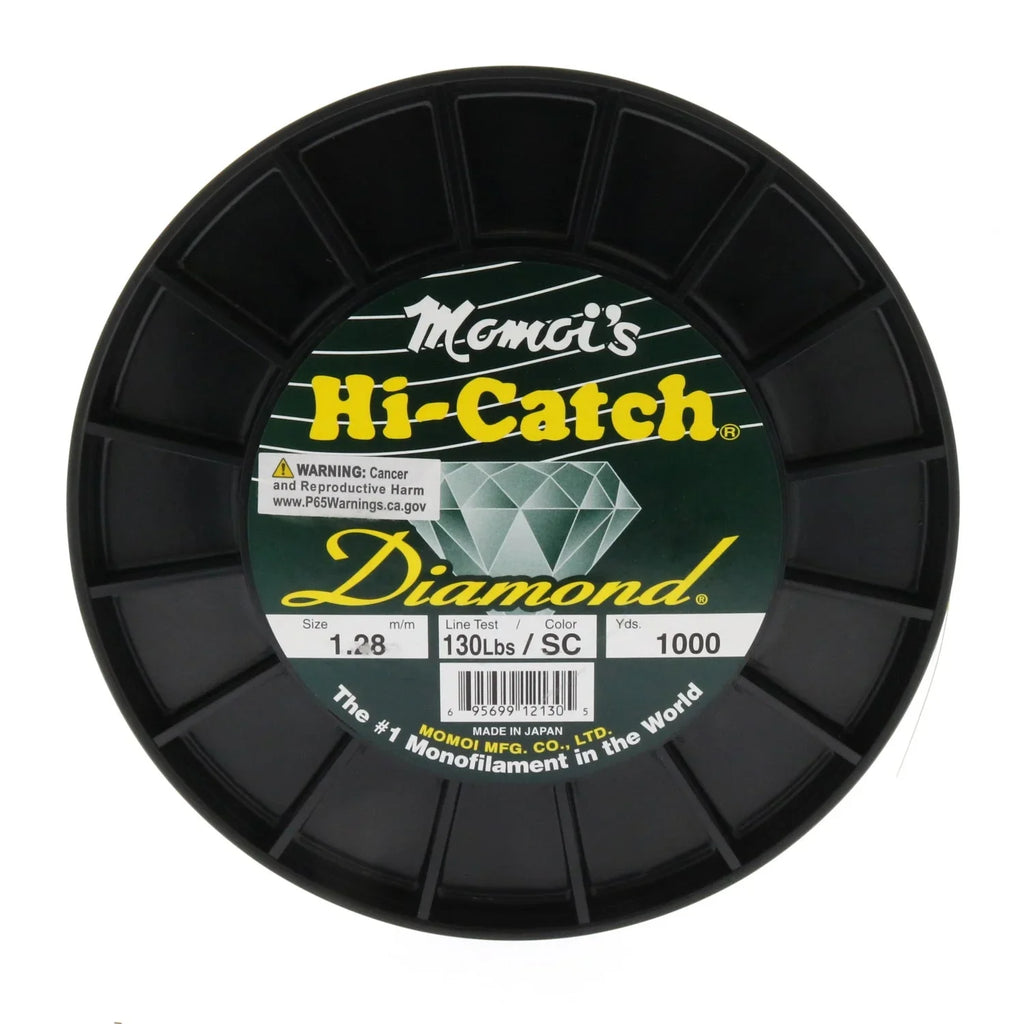 Momoi's Hi-Catch Diamond Fishing Line 130lbs 1000yds Special Clear - Ships same day before 2pm PST.