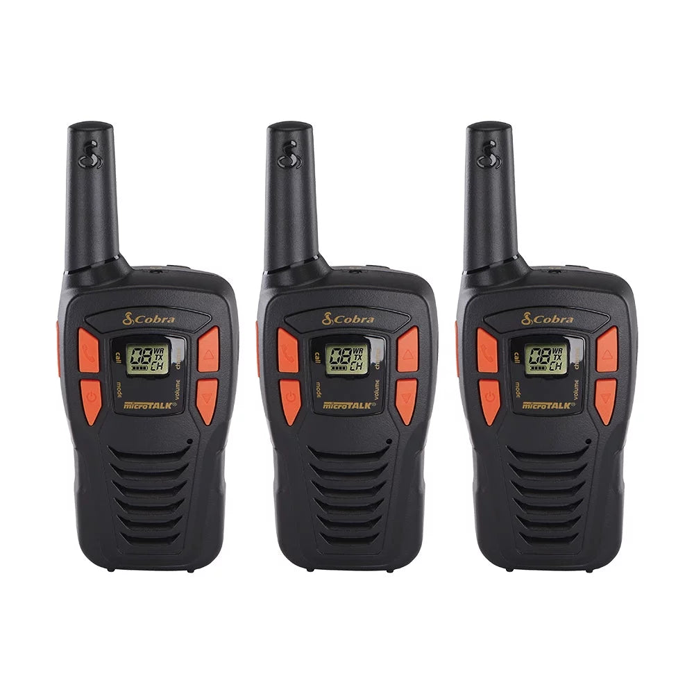 Cobra ACXT145 Compact Walkie Talkies for Adults - Rechargeable, Lightweight, 22 Channels, Long Range 16-Mile Two-Way Radio Set