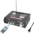 Dazzduo Sound Machine,2CH LCD Display Remote Audio Amplifier BT Radio Amplifier 600W Remote Audio Radio Portable Stereo Power Amplifier Audio HiFi Audio Stereo Car 600W Remote