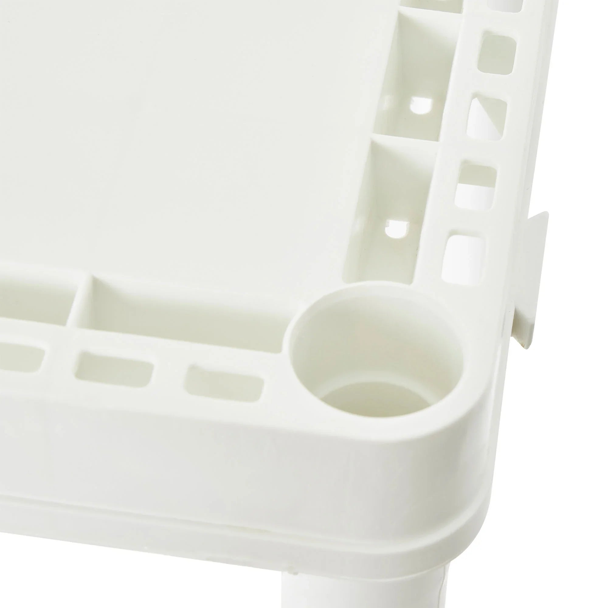 Gracious Living 4 Shelf Set Height Light Duty Storage Unit, White (2 Pack)