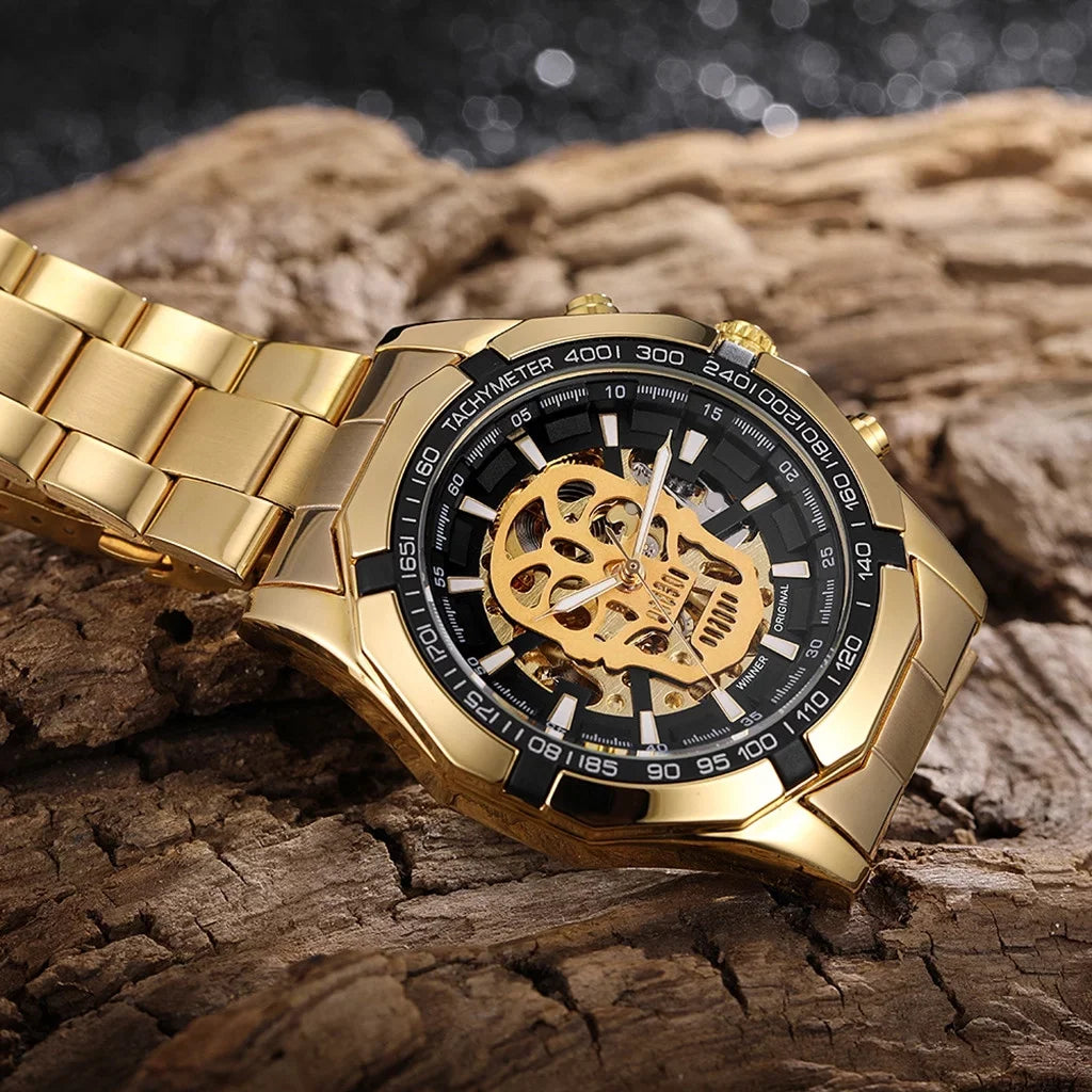 Watch Hollow Demon Dial Luxury Design Business Fashion Men's Mechanical