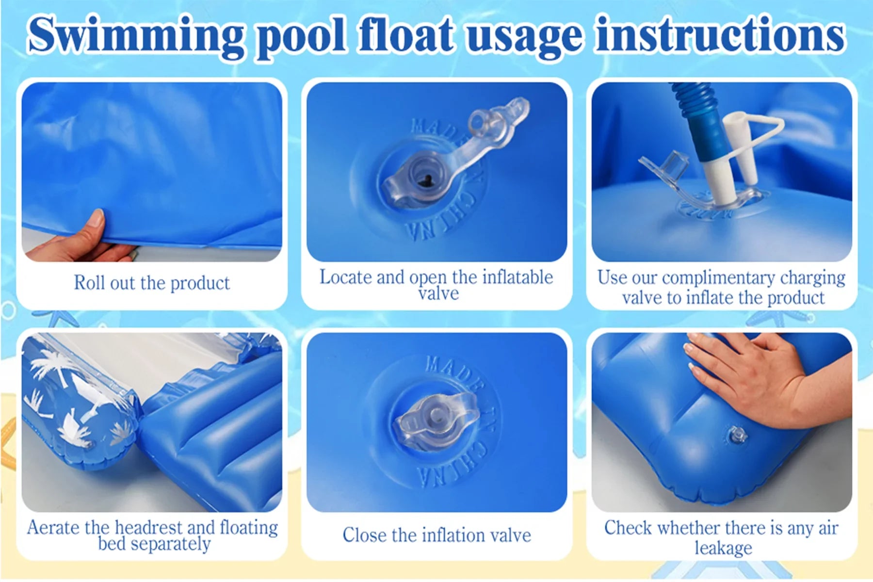 2 Pack Inflatable Pool Chair Float for Adults with Headrest Comfortable Contour Design Perfect for Relaxation, Pool Parties, and Beach Lounging