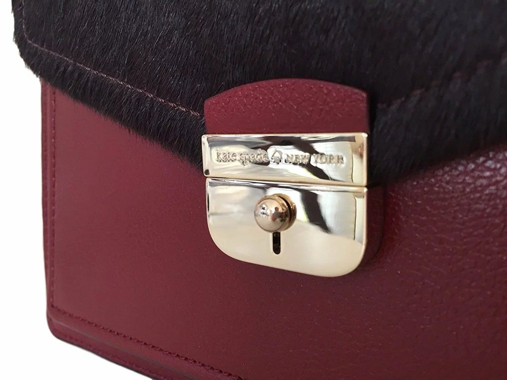 Kate Spade Red Aubergine Hyde Place Small Zarinah Handbag