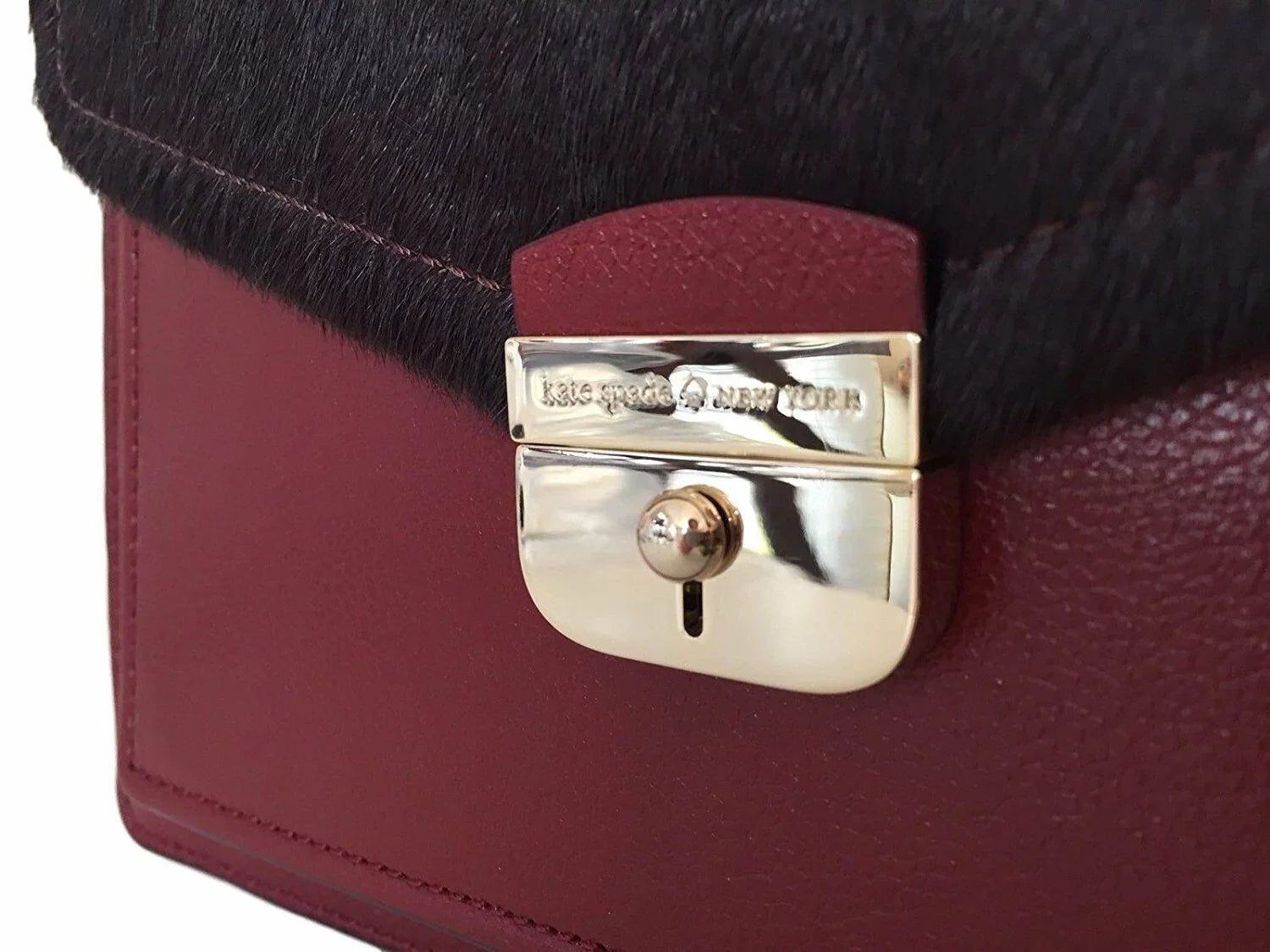Kate Spade Red Aubergine Hyde Place Small Zarinah Handbag