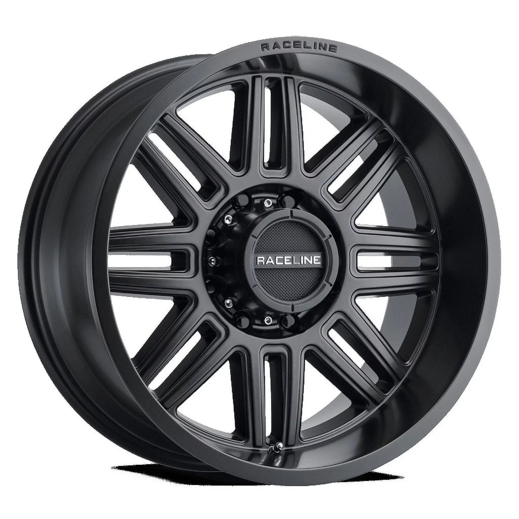 Raceline 948B-SPLIT 20" Cast Aluminum Wheel, SPLIT SATIN BLACK 20X10 6X135 -19mm