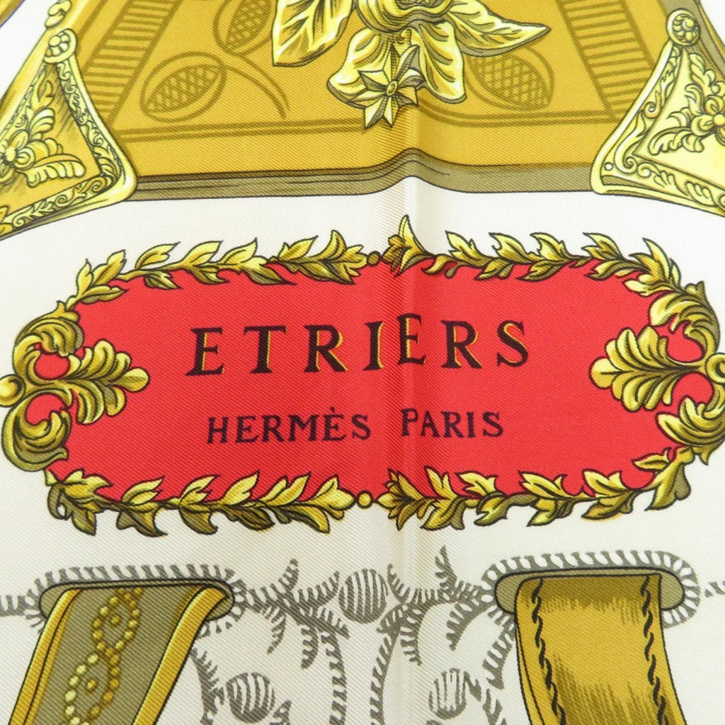 Pre-Owned Hermes Carre 90 ETRIERS Stirrup/Horse Scarf Muffler Silk Women's HERMES (Good)