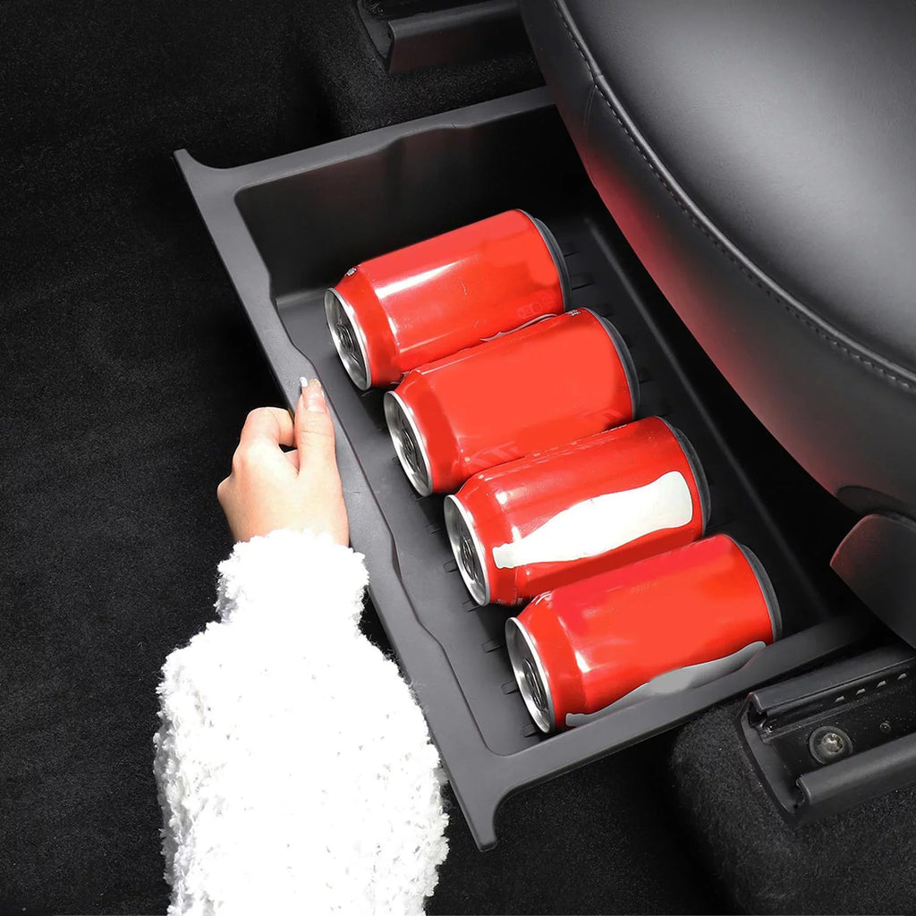 Under Seat Storage Box Underseat Hidden Storage Tray for 2pcs