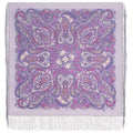 Spring Storm Pavlovo Posad Wool Shawl in Lilac
