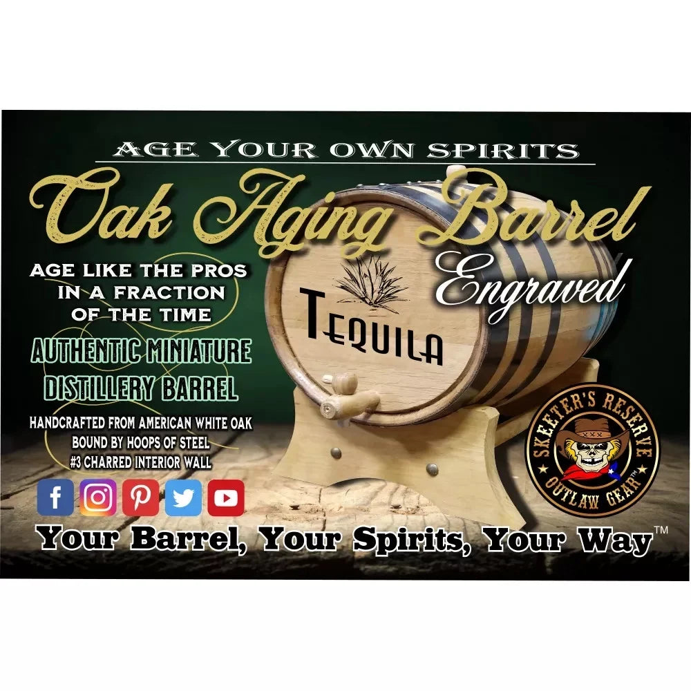 Irish Eyes Smiling (037) - Engraved American Oak Aging Barrel