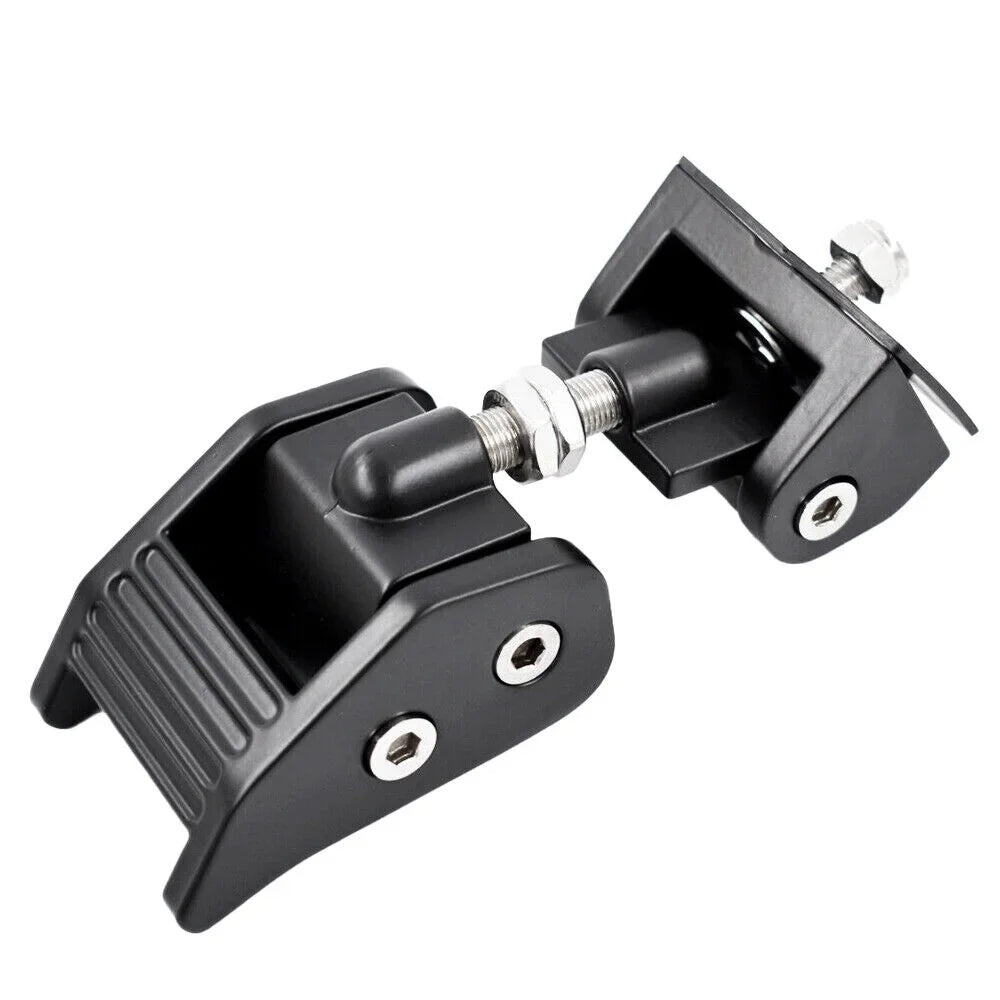 Jahy2Tech Set of 2 Black Front Hood Latch Lock Catch for Jeep Wrangler JK 07-18 - Increased Vehicle Protection