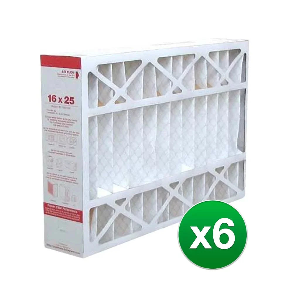 REP Pleated Air Filter For Honeywell FC100A1029 AC 16x25x4 MERV 11 (6 Pack)