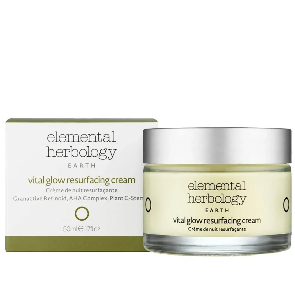 Elemental Herbology Vital Glow Overnight Resurfacing Cream for Face, 1.7 fl oz