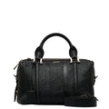 Pre-Owned Burberry Side Belt Metal Handbag Shoulder Bag Black Grain Calf Leather Women's BURBERRY (Good)
