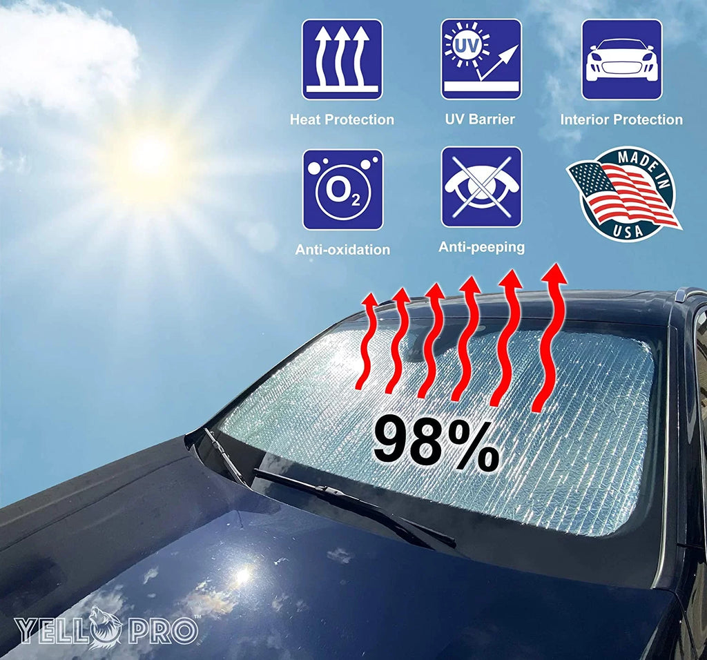 Front Windshield Sunshade for 2010-2023 Dodge RAM 2500 3500, 2Dr Regular Cab, 4Dr Quad Cab Crew Cab Mega Cab Pickup Truck