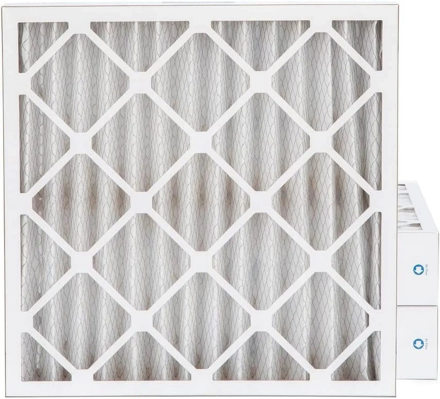 24X24x4 MERV 11, MPR 1000 Pleated Furne 4" Air Filters By Pamlico. 3 Pk. Size: 23-3/8 X 23-3/8 X 3-3/4