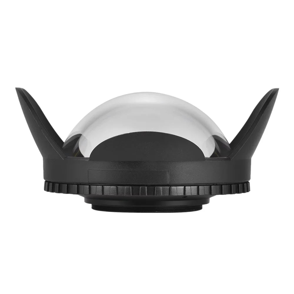 MEIKON Liquid Camera 200mm Fisheye Wide Angle Lens Dome Port Case Shade Cover 60m/ 197ft Fluid 67mm Round Adapter for Camera Diving Housing