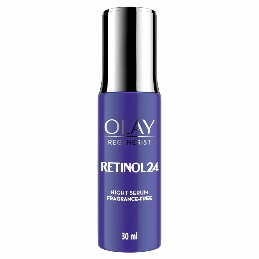 Olay Regenerist Micro-Sculpting Cream and Retinol24 Night Serum Gift Set (Essence 1 oz + Moisturizer 1.8 oz)