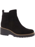White Mountain Womens Dear Faux Suede a Ankle Boots Black 8 Medium (B,M)