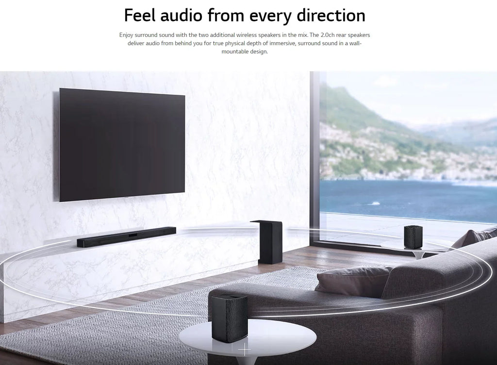4.1 Channel 420W Soundbar Surround System with Wireless Speakers - SLM4R