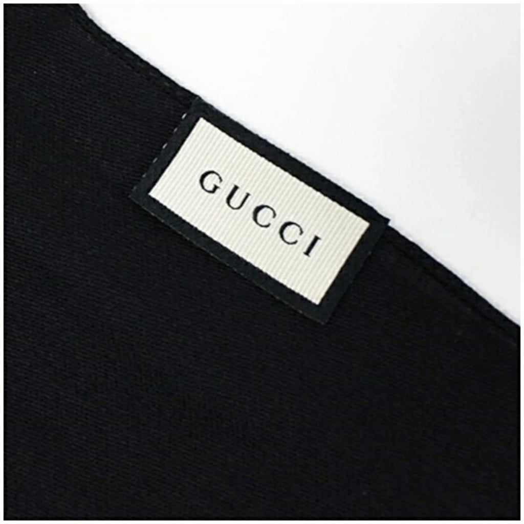 Pre-Owned Gucci Wool x Silk Stole Shawl Rectangular Black GG Pattern 165904 GUCCI Women's (Good)