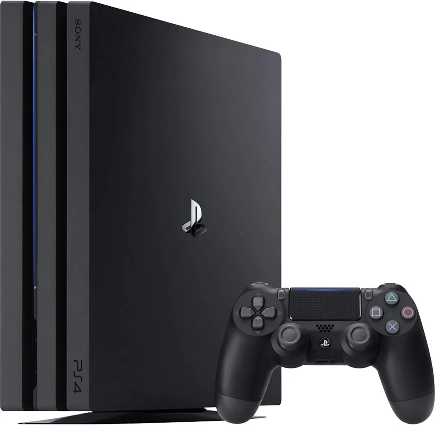 PlayStation 4 Pro 1TB Gaming Console Black Headset With BOLT AXTION Cleaning Kit Bundle Like New