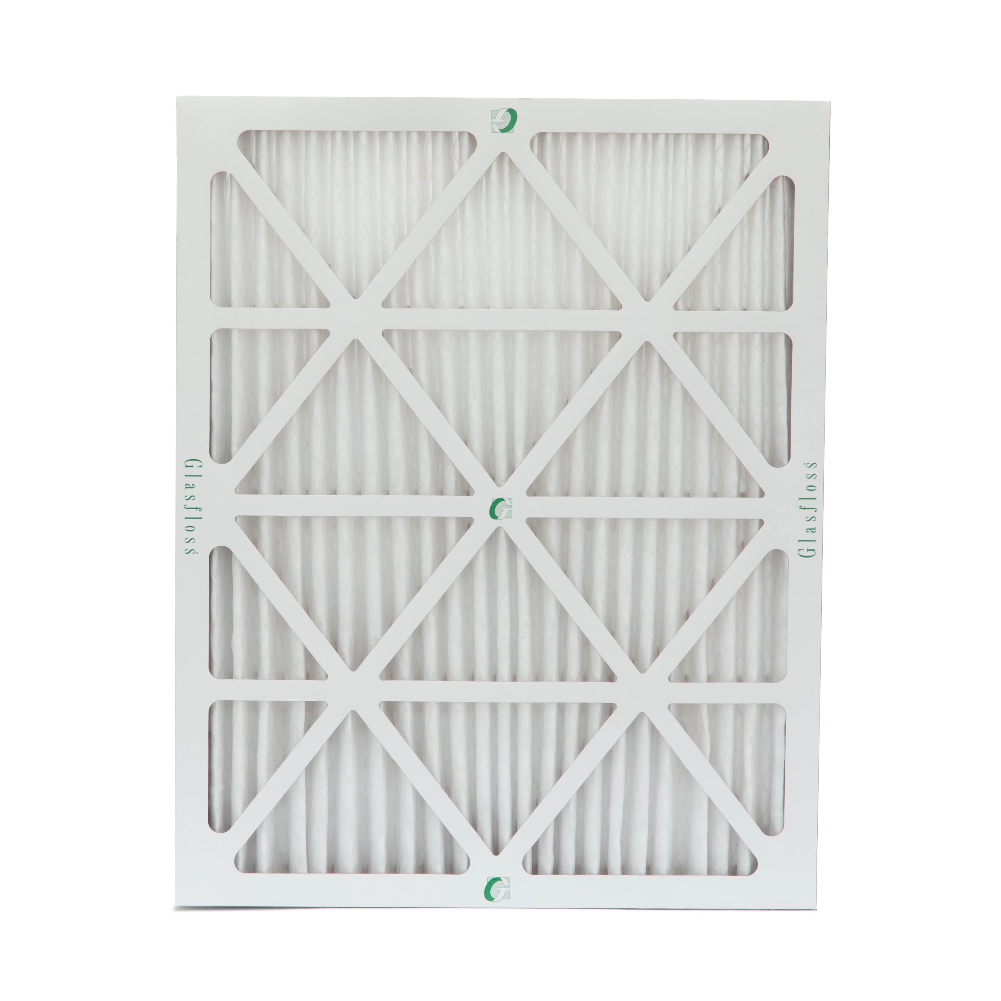 3 Pack of 18x20x2 MERV 10 Pleated 2" Inch Air Filters by Glasfloss. Actual Size: 17-1/2 x 19-1/2 x 1-3/4