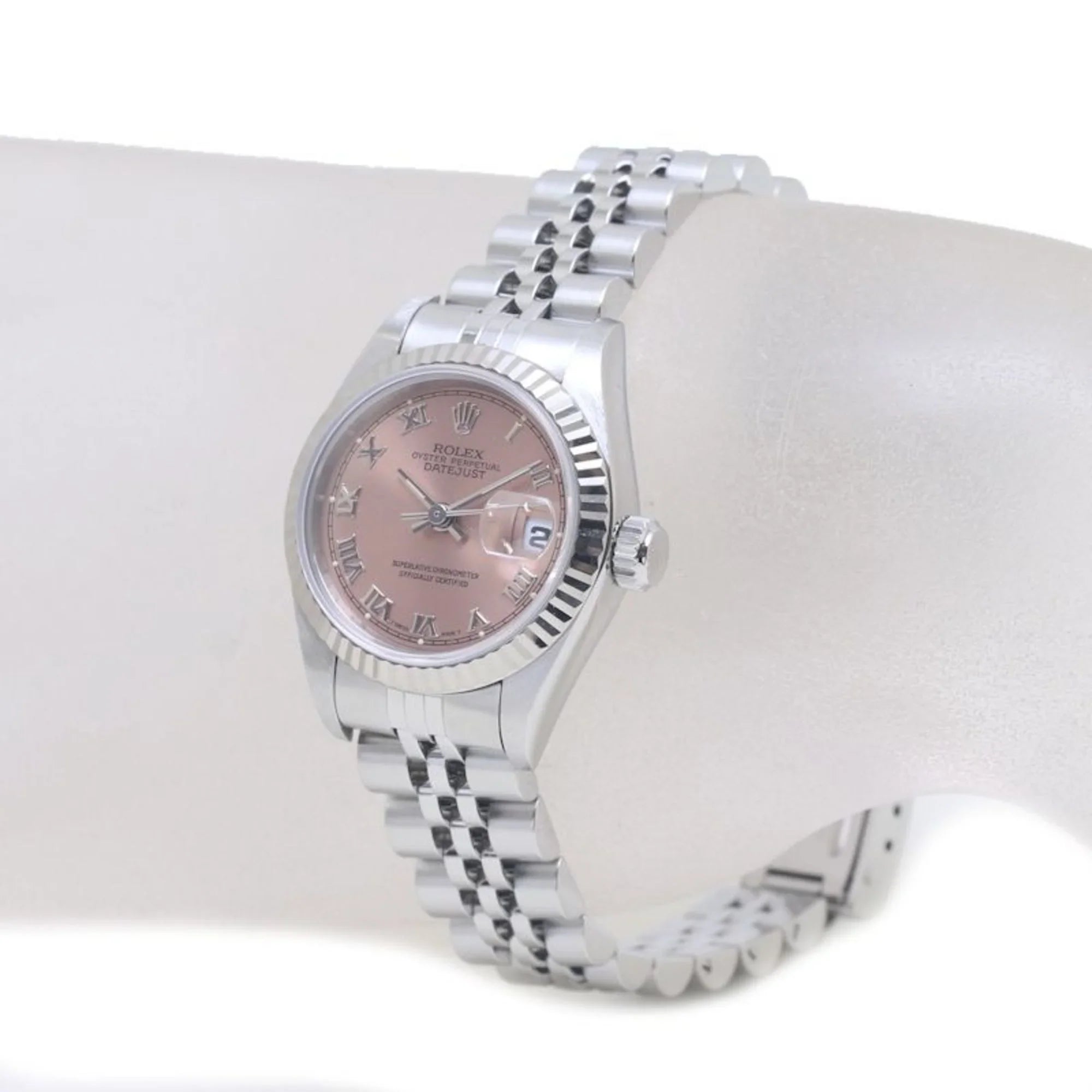 Pre-Owned ROLEX Rolex Datejust 69174 K18WG White Gold x Stainless Steel Ladies 39402 Watch (Good)