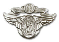 Extel Our Lady of The Highway Auto Sun Visor Clip for Car Truck Driver, Antique Silver Finish, Made in USA