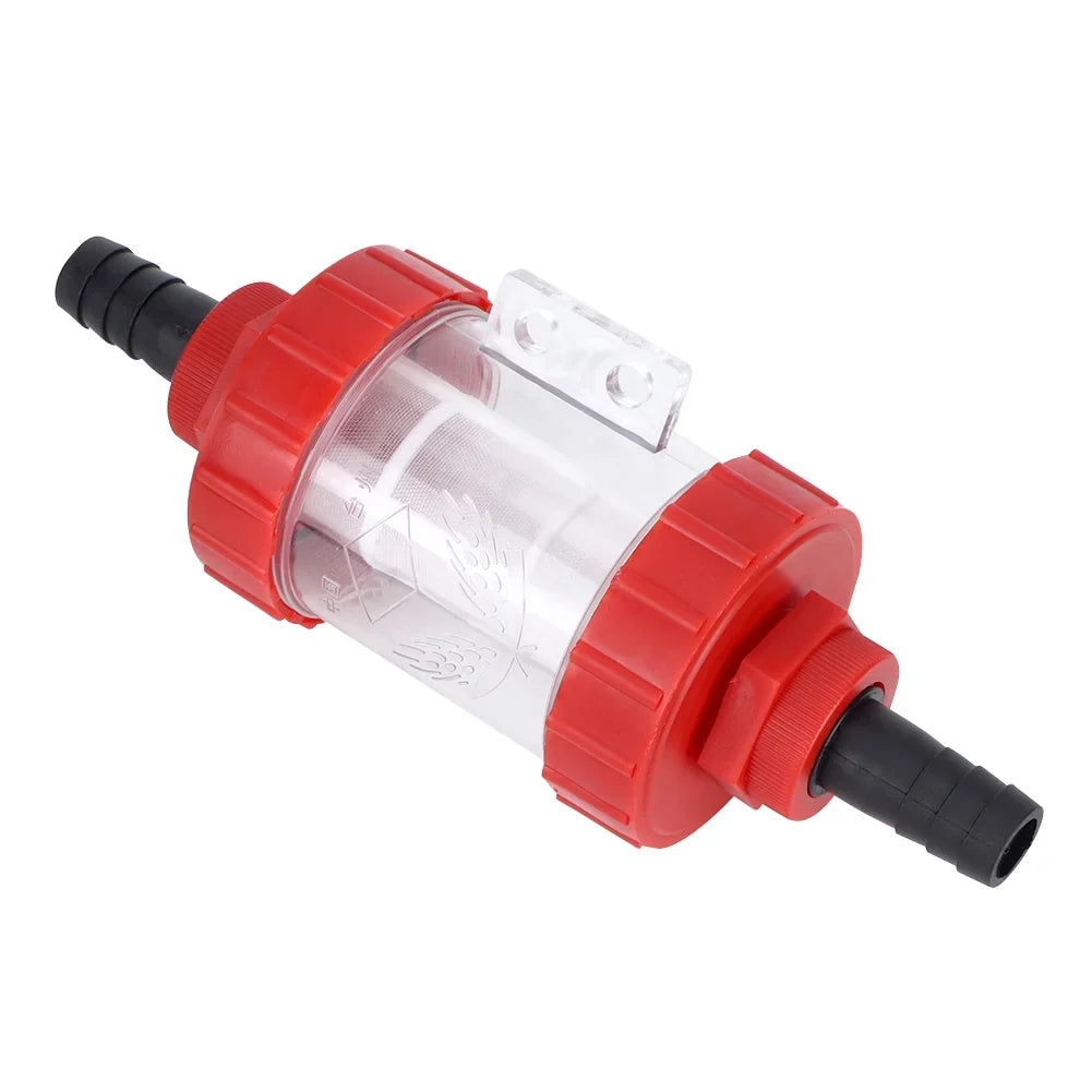 Tarente Agricultural In-Line Mesh Filter High Flow Fluid Pump Transparent Filter (G3/4in)