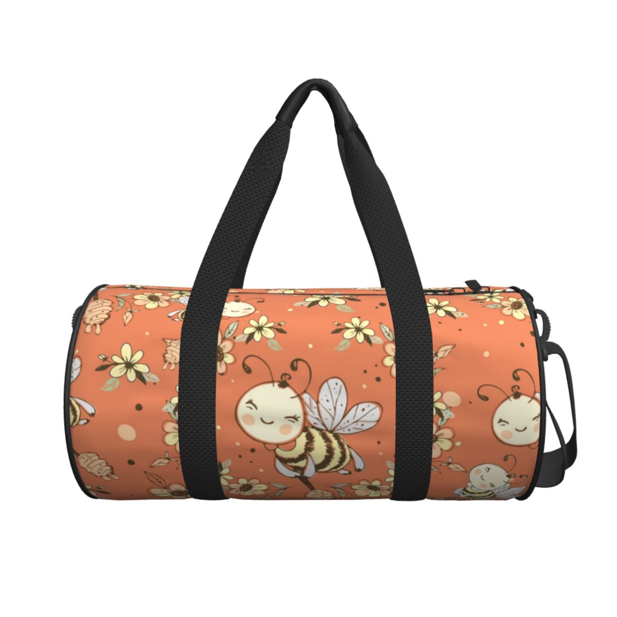ZICANCN Fantasy Cute Honeybees Travel Duffle Bag, Sports Tote Gym Bag Weekenders Bags for Women Men