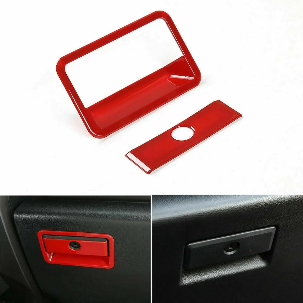 Teledu F150 Red 28pcs Full Interior Set Center Console Cover Trim Kit