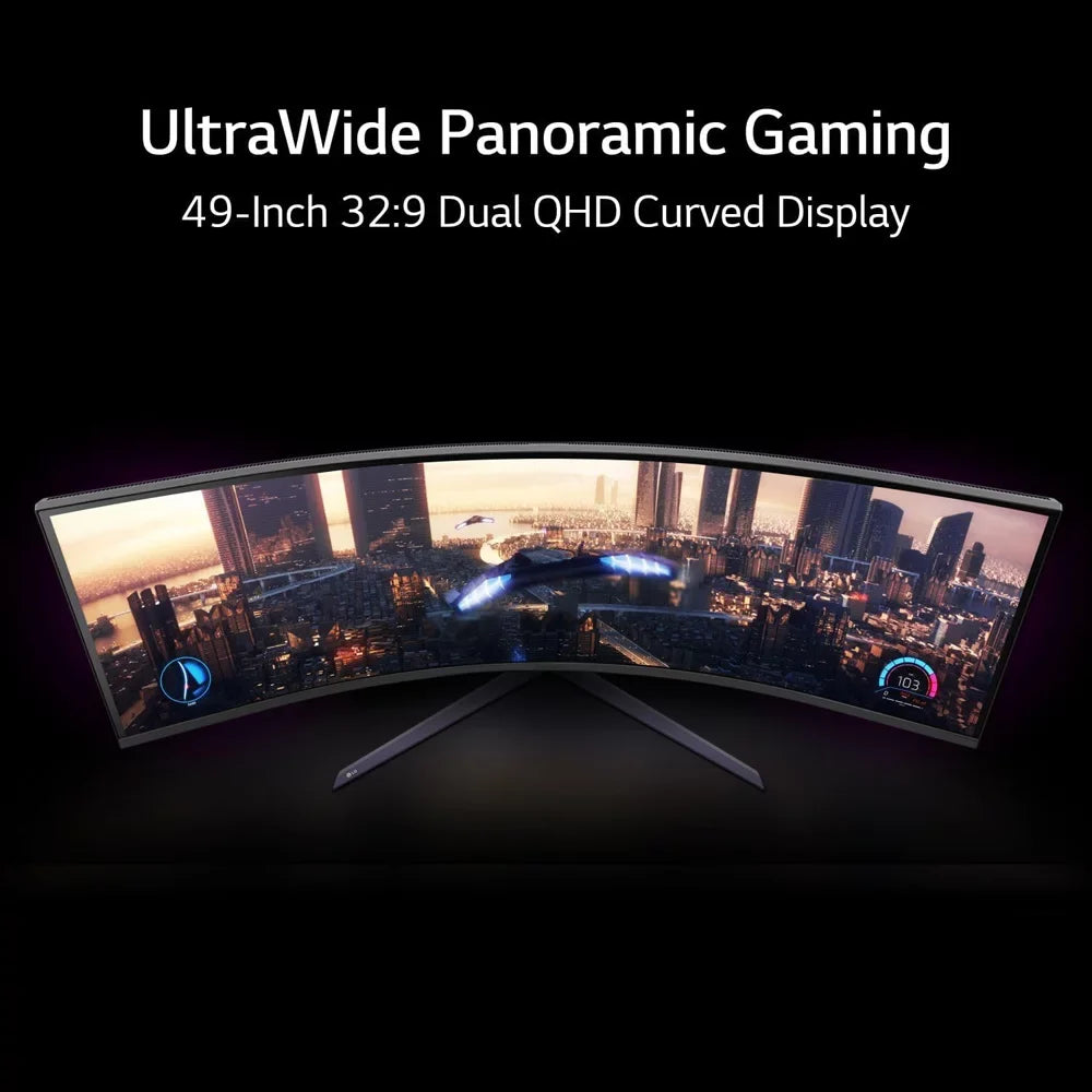 Open Box 49GR85DC-B 49" Curved Ultragear DQHD 1ms 240Hz Monitor with VESA DisplayHDR 1000, Black