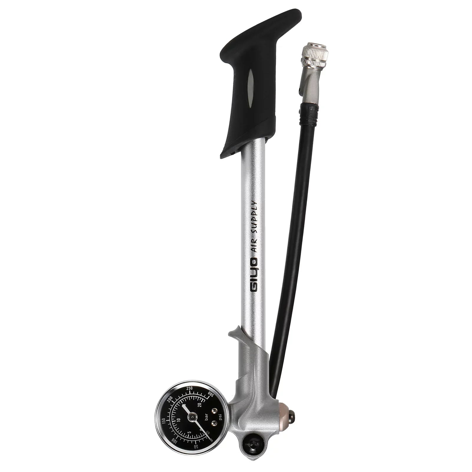 Arealer 300PSI Front Fork and Front Suspension Pump With Gauge High Pressure Pump with Lever Lock Schrader Valve Air Pump for MTB Mountain Bike