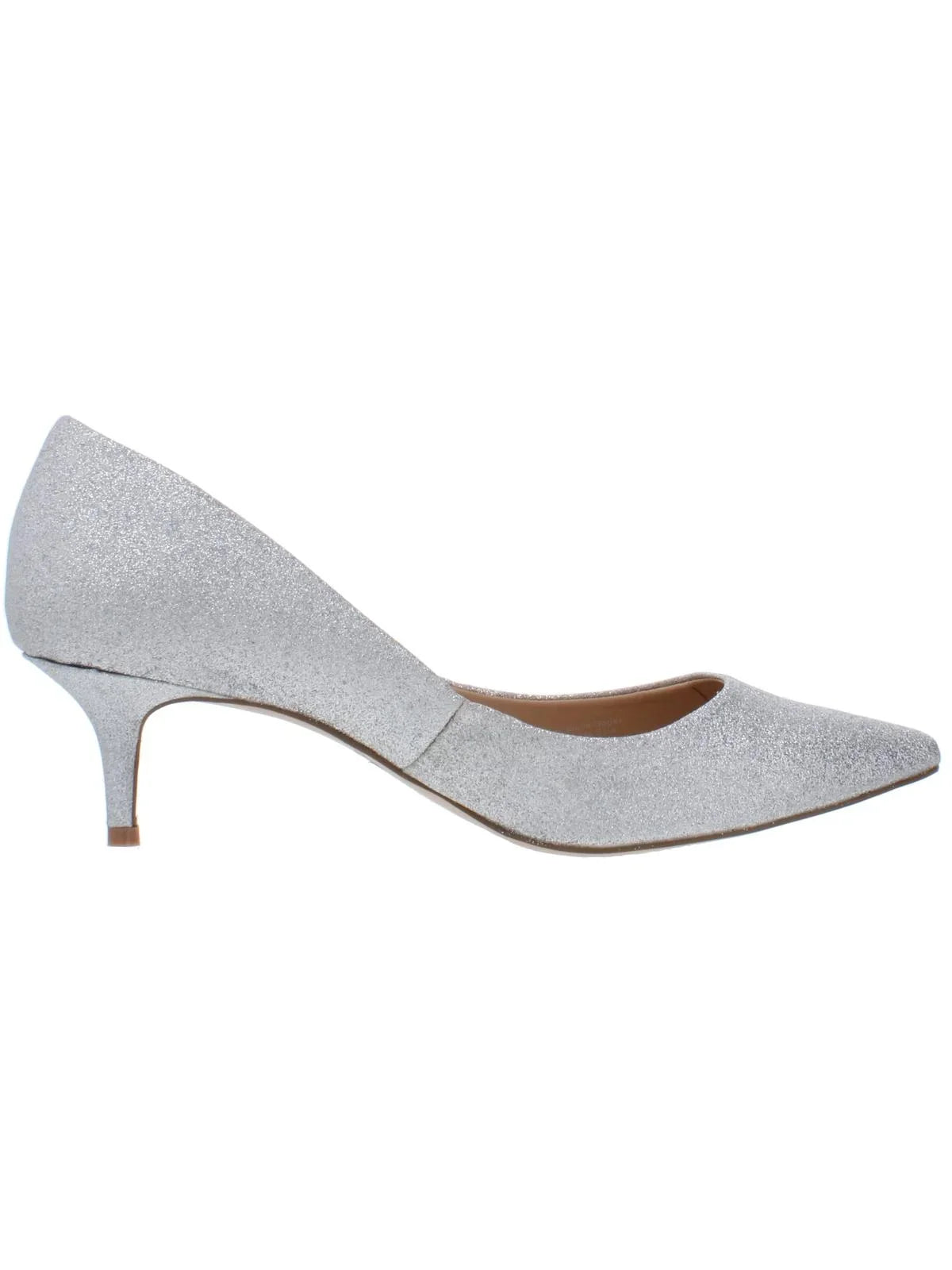 Jewel Badgley Mischka Womens Royalty Kitten Slip On Pumps
