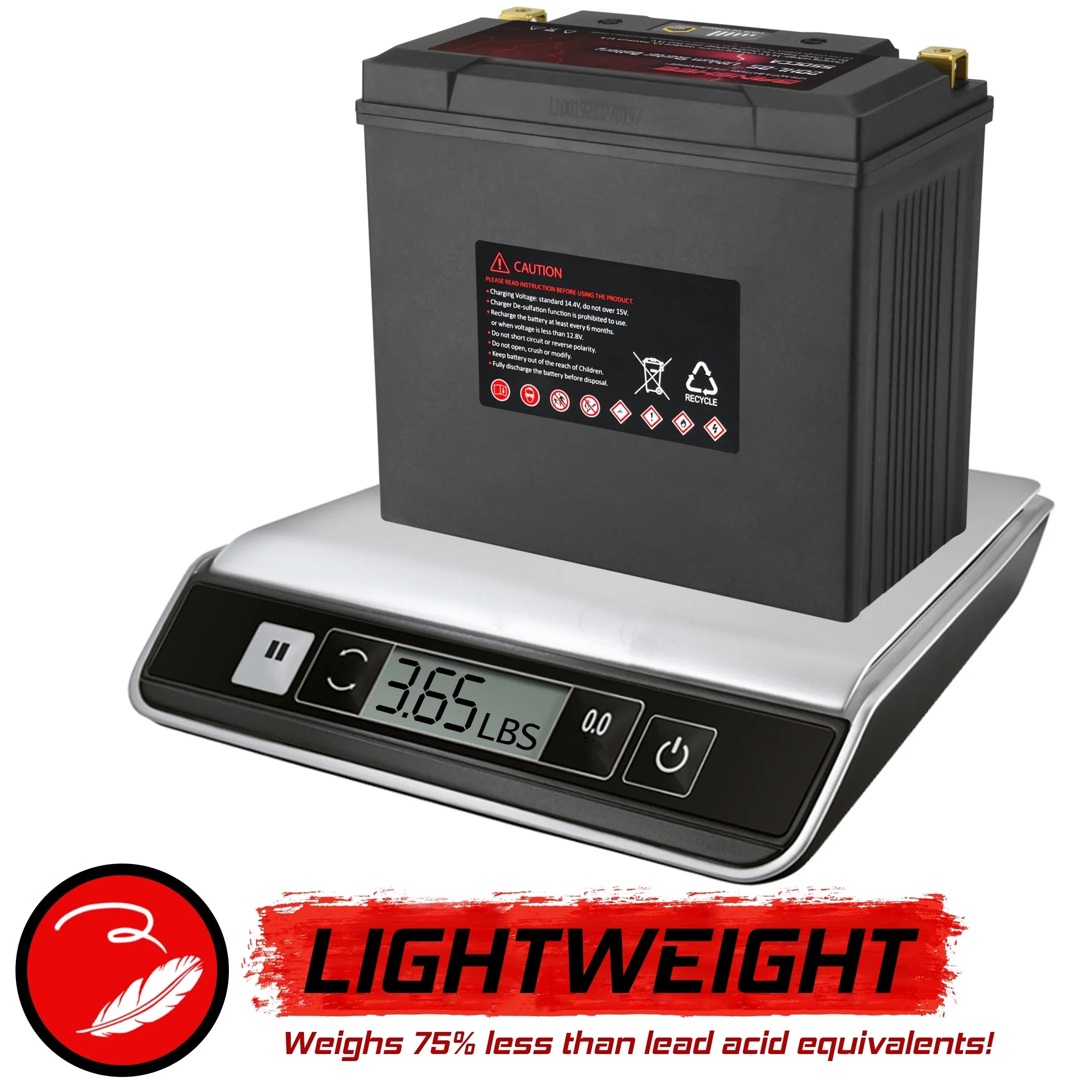 Banshee YTX20L-BS LiFePO4 Motorsports Battery Compatible with Sea-Doo RXT 230 2018 to 2018