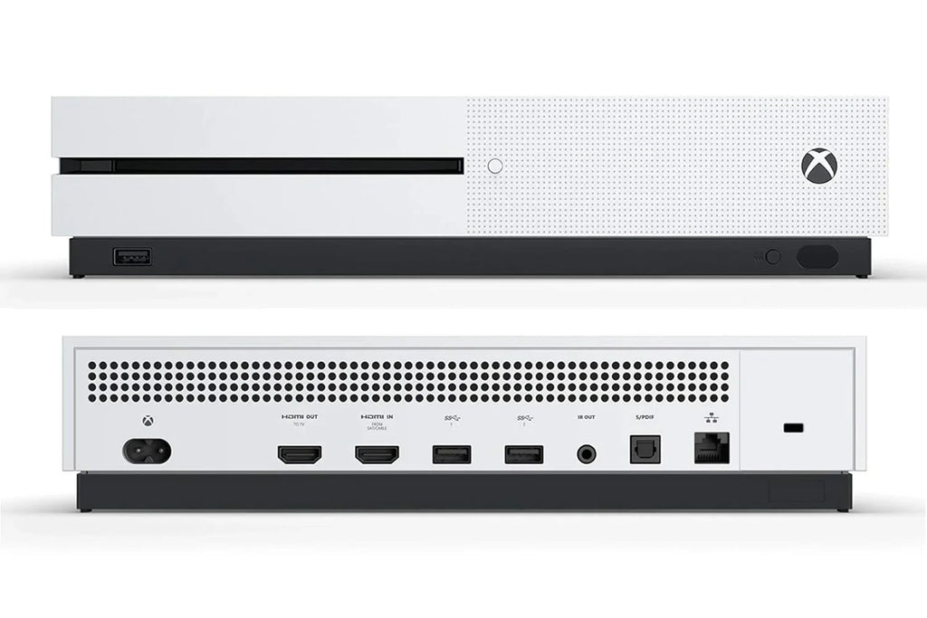 Xbox One X 1TB, 4K Ultra HD White Console Only with Headset BOLT AXTION Bundle Refurbished