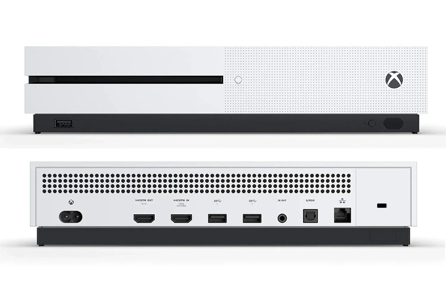Xbox One X 1TB, 4K Ultra HD White Console Only with Headset BOLT AXTION Bundle Refurbished