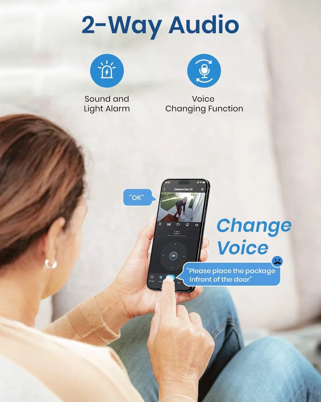 AOSU Security Camera, 2K Outdoor Camera Color Night Vision , IP66 Fluid WiFi Camera for Home Security , 360° View Surveillance Camera with PIR Motion Sensor, 2 Way Audio