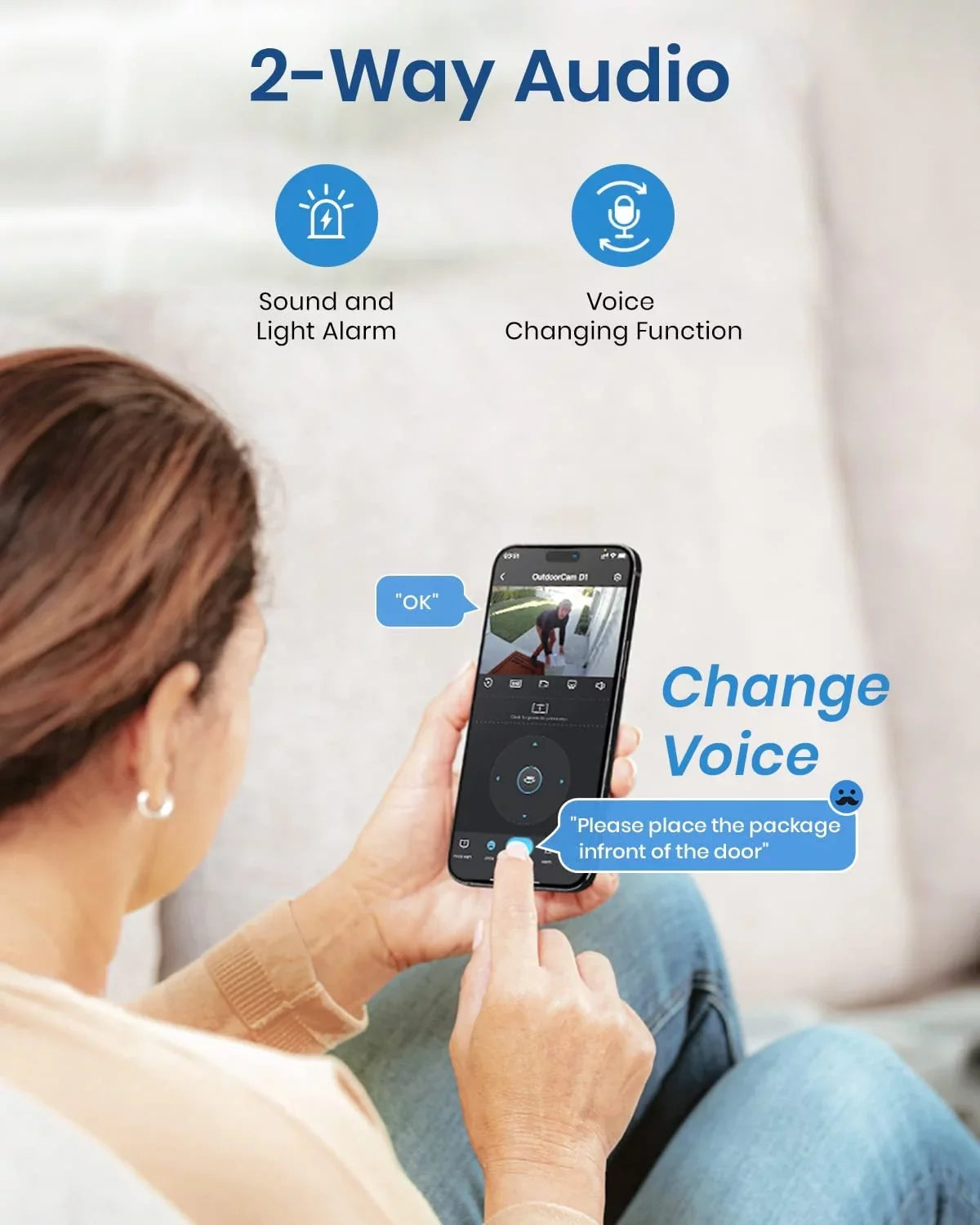 AOSU Security Camera, 2K Outdoor Camera Color Night Vision , IP66 Fluid WiFi Camera for Home Security , 360° View Surveillance Camera with PIR Motion Sensor, 2 Way Audio