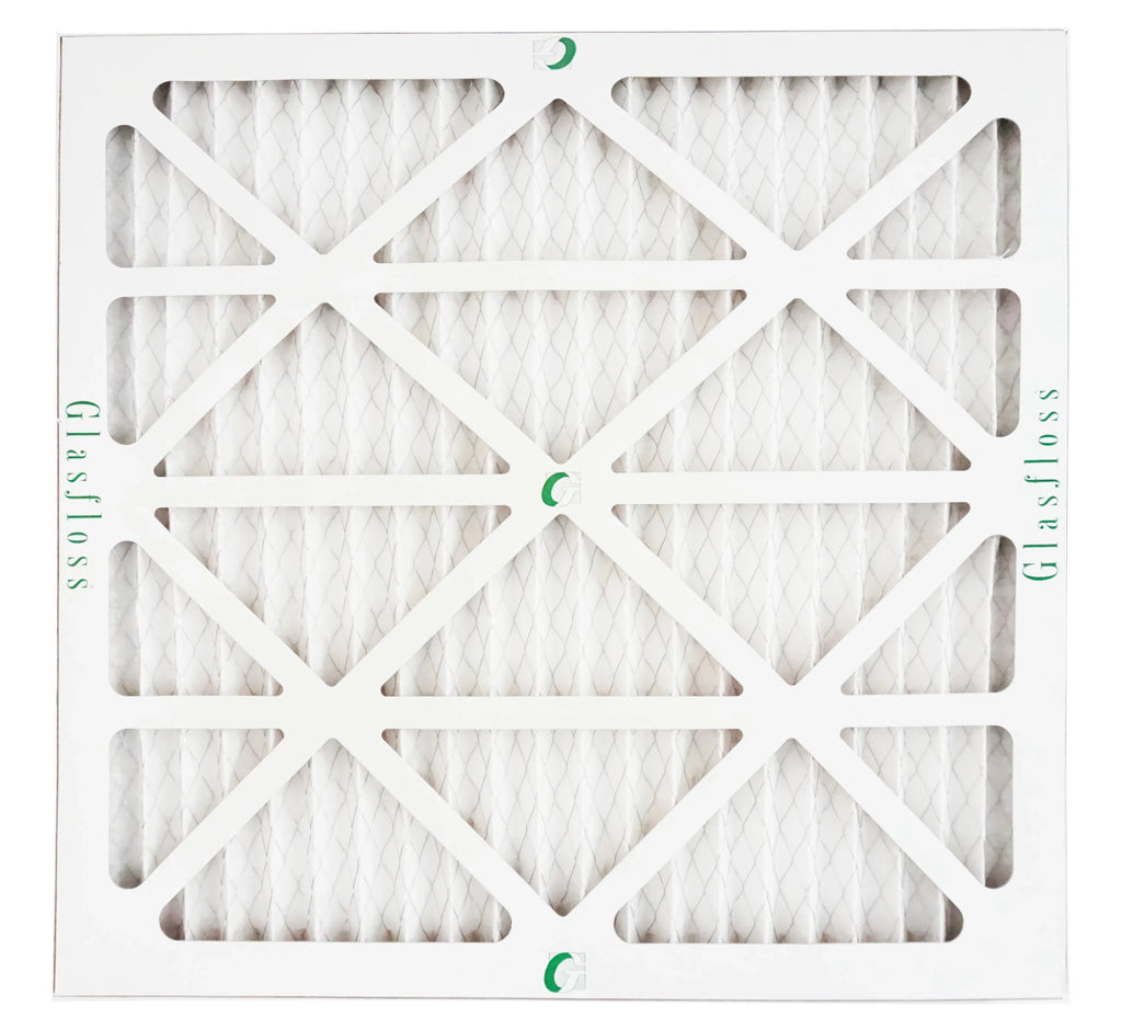 Glasfloss Air Filter 14x14x2 - 2" MERV 10 - (Pack of 12) - Pleated AC or HVAC Air Filter - Furnace Air Filter - Home or Office - Made In The USA.