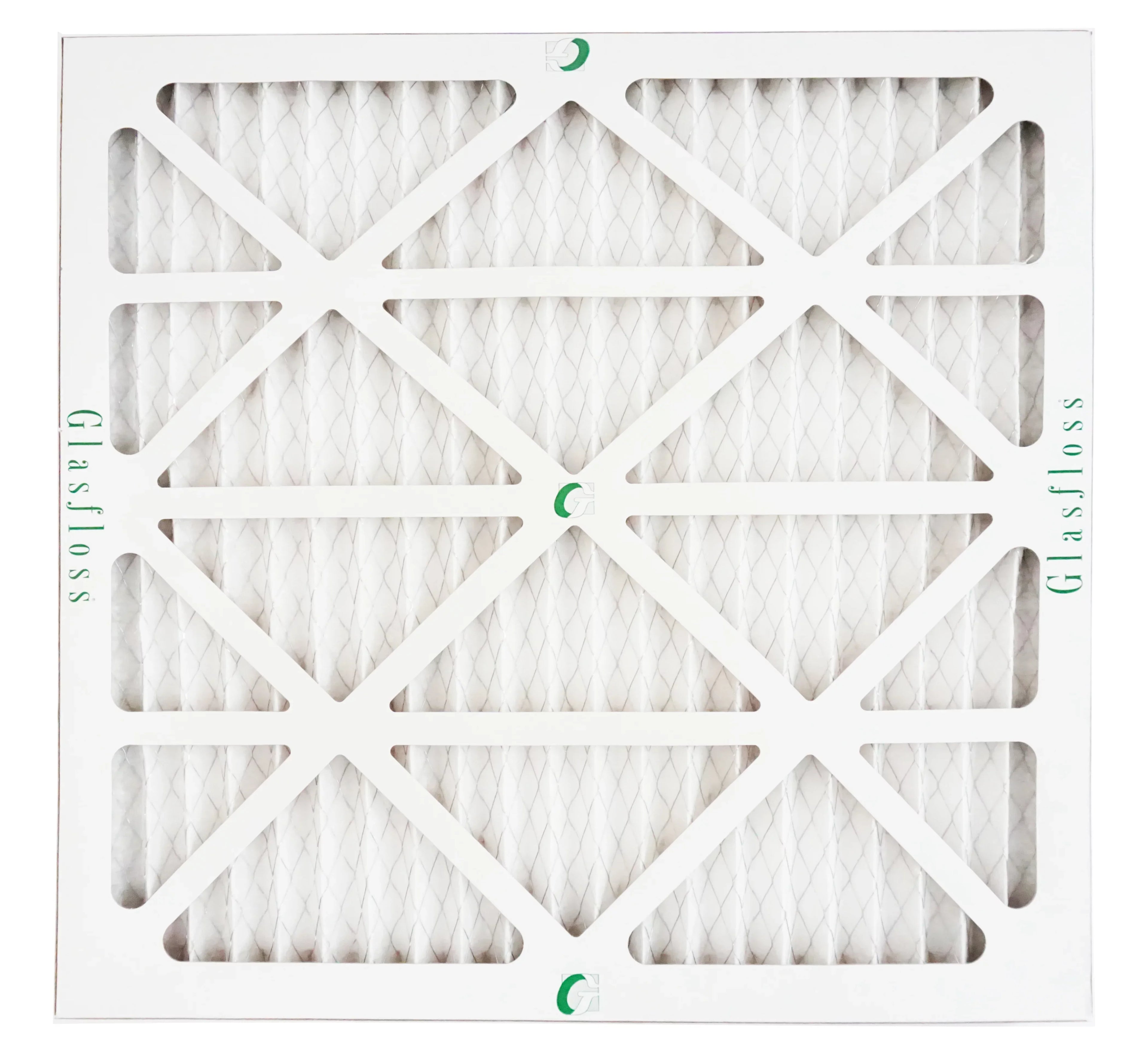 Glasfloss Air Filter 14x14x2 - 2" MERV 10 - (Pack of 12) - Pleated AC or HVAC Air Filter - Furnace Air Filter - Home or Office - Made In The USA.