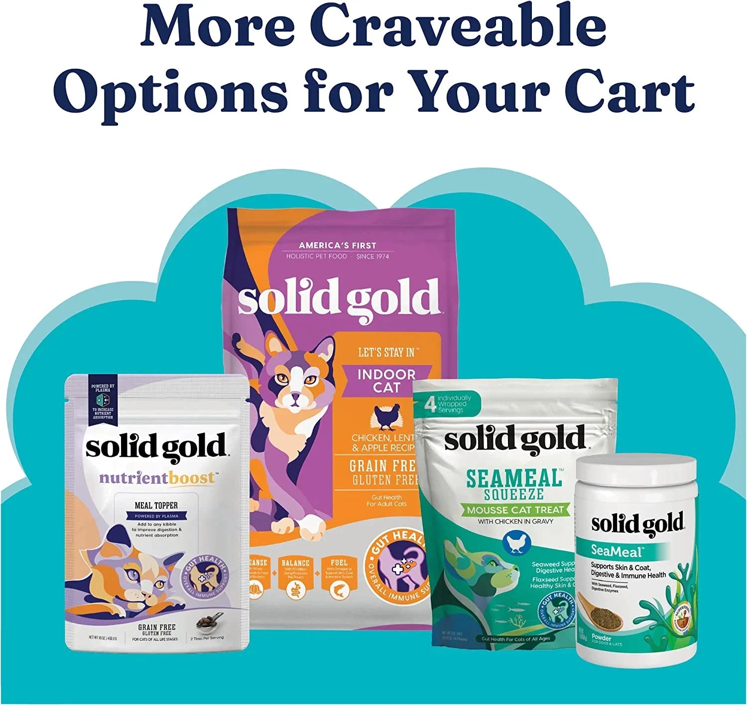 Solid Gold Wet Cat Food Pate for Adult & Senior Cats - Made with Real Chicken - High Protein Grain Free Wet Cat Food for Healthy Digestion, Skin and Coat & Sensitive Stomach - 3oz (24 Count)